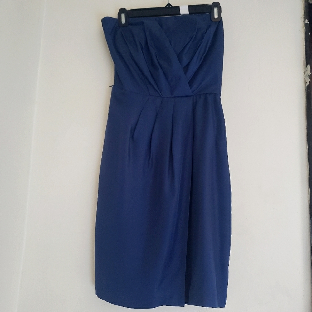 Blue silk dress Banana Republic Size 8